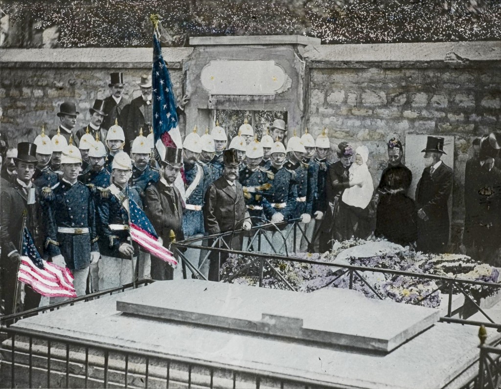 picpus US_Marines_Decorating_Grave_of_Lafayette,_Picpus_Cemetery,_Paris_1889